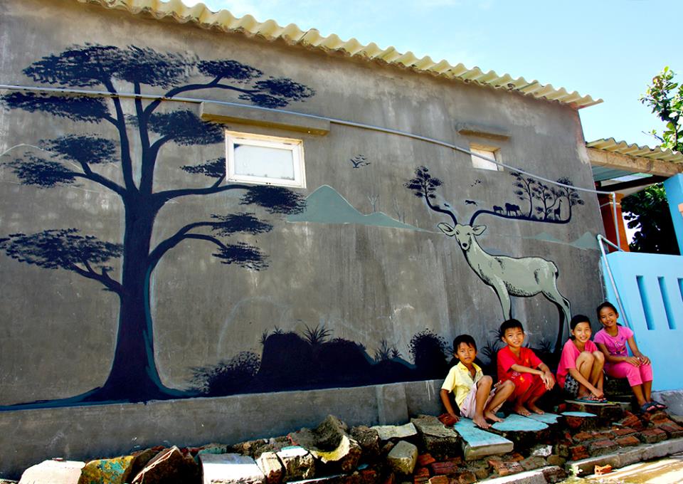 A painting in the village of Bich Hoa Tam Thanh